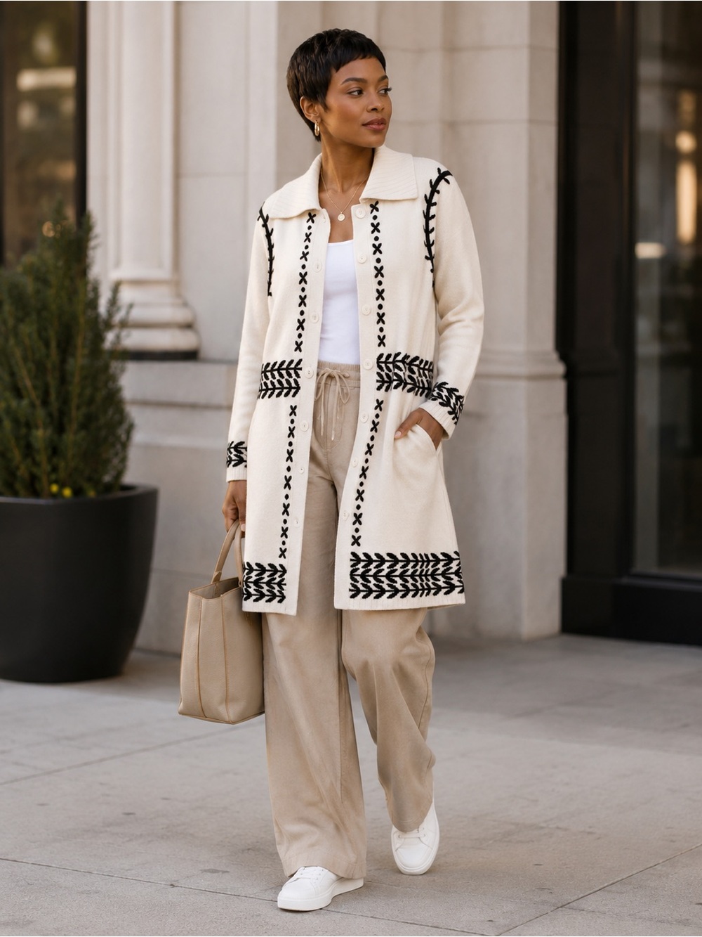 Nine West Sweater Coat